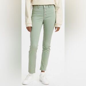 Levi’s 311 Shaping Skinny Jeans with Button Fly, Sage, sz 33